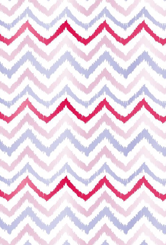 Cadeaupapier Coated zigzag lines pink & blue 50x70cm 250vellen