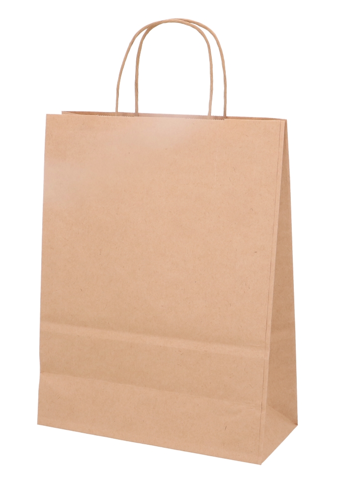 Papieren Draagtas Kraft Hartjes Love A4 24x11x31cm 50stuks