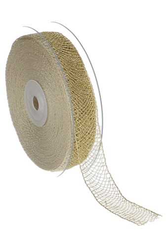 Luxe Kadolint Grof Gaaslint Goud 20mm x 15meter