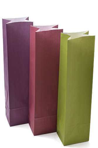 Luxe Wijnzak Met Blokbodem Bordeaux 10x8x41cm 50stuks