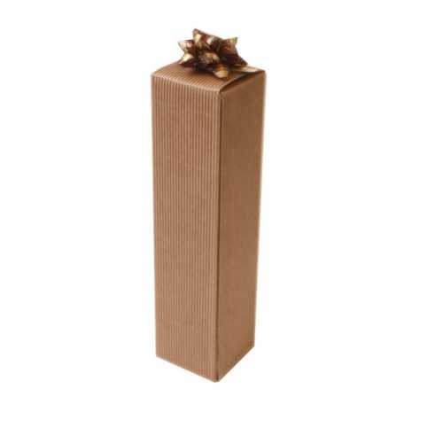 Wijnflesverpakking Naturel Rib Piccolo Flesje 5.5x5.5x24cm 10stuks