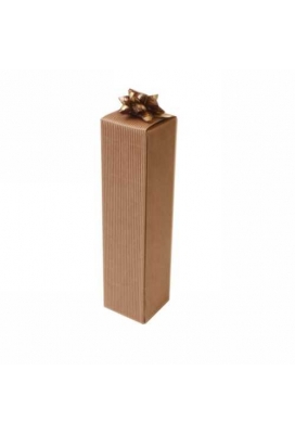 Geschenkdoosje Langwerpig Naturel Rib  5.5x5.5x24cm 10stuks