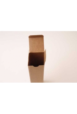 Geschenkdoosje Langwerpig Naturel Rib  5.5x5.5x24cm 10stuks