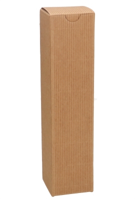 Geschenkdoosje Langwerpig Naturel Rib  5.5x5.5x24cm 10stuks