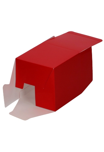 Kubus Kadodoosjes Rood 4x4x4cm 25stuks