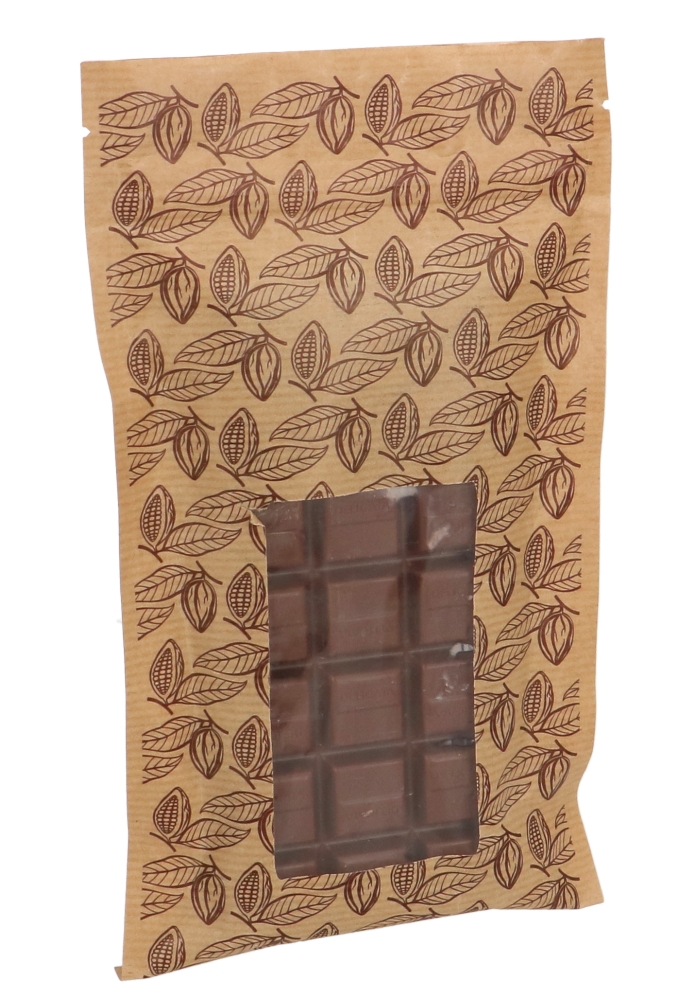 Kadozakje Korfoe Chocoladereep Venster & Gripsluiting 12x22cm 100stuks