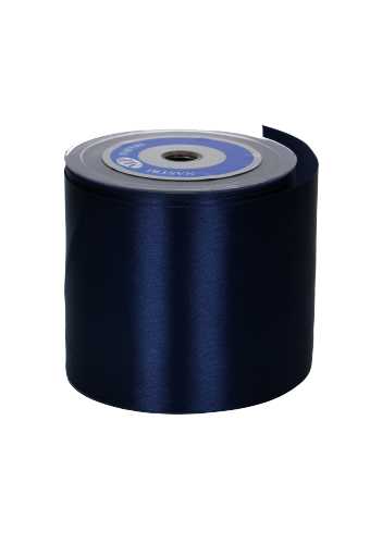 Satijn Lint Marine Blauw Extra Breed 70mm x 25 meter