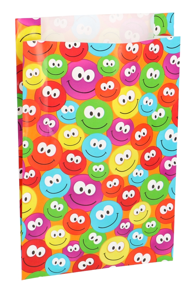 Kadozakjes Color Smiley Zijvouw 17x4x25cm 100stuks