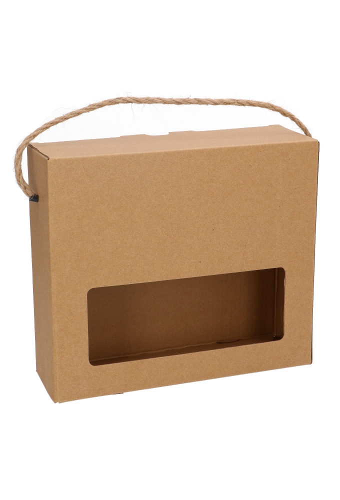 Bierverpakking Kraft voor 3 flesjes Bier Dikbuik FSC® 50stuks