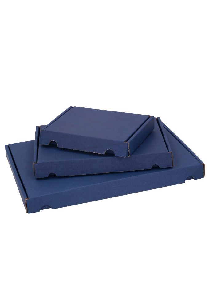 Brievenbusdoos Met Klep Pinto Kraft Donker Blauw A6 16x12x2.5cm 25st