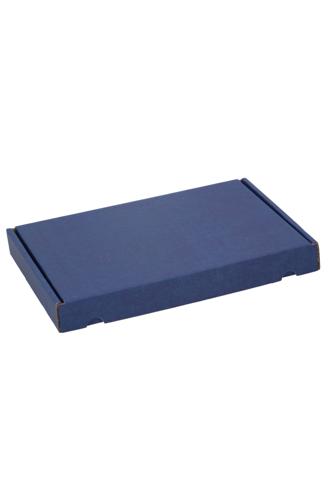 Brievenbusdoos Met Klep Pinto Kraft Donker Blauw A5 23x16x2.6cm 25st