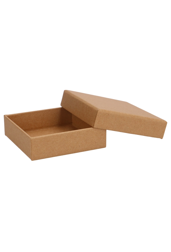 Geschenkdoosjes Monte Carlo Kraft 7.8x7.8x2.2cm 25stuks