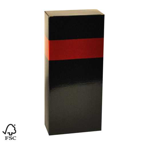 Wijndoos 2 fles Black & Rood 16.4x8x36.5cm FSC® 50stuks