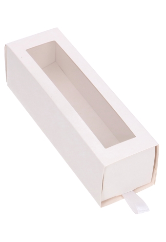 Bonbondoosje 1 Ladeboxje Wit Glans Hoog 15.5x4.3x4.5cm 10stuks