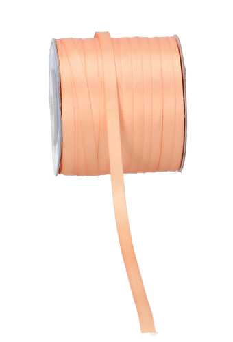 Satijn Dubbel Lint 6mm x 100 meter Peach