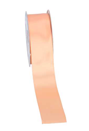 Satijn Dubbel Lint 40mm x 25 meter Peach