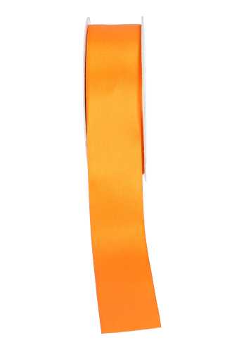 Satijn Dubbel Lint 40mm x 25 meter Oranje