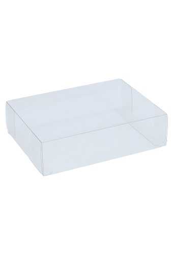 Transparant Rechthoekig Kadodoosje Plastic 15.5x11.5x4cm 10stuks