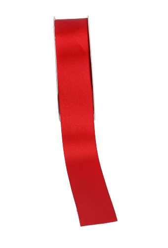 Satijn Dubbel Lint 40mm x 25 meter Rood