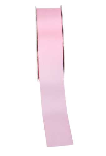 Satijn Dubbel Lint 40mm x 25 meter Baby Roze