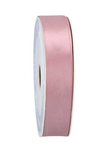 Satijn Dubbel Lint 25mm x 50 meter Oud Roze