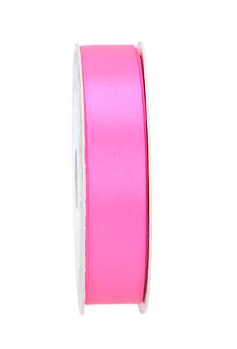 Satijn Dubbel Lint 25mm x 50 meter Fuchsia Neon OP IS OP