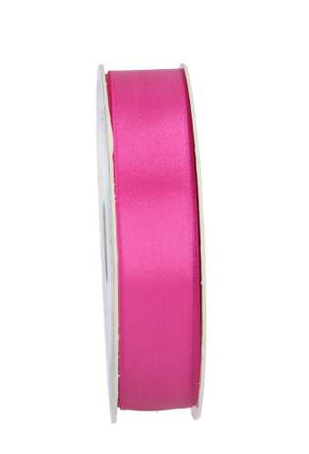 Satijn Dubbel Lint 25mm x 50 meter Fuchsia