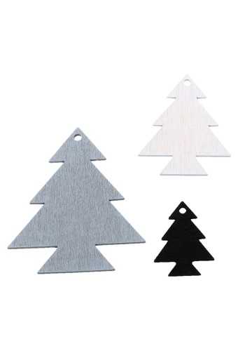 Houten Decoratie Christmas Tree Hangers 120stuks