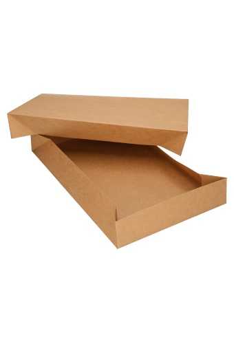 Geschenkdoos Rechthoekig & Deksel Budget Kraft 37.5x23.8x5cm 5stuks