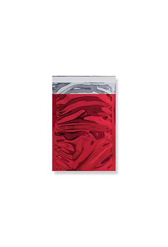 Folie Enveloppen Leuven Metallic Rood 11.4x16.2cm C6 100stuks