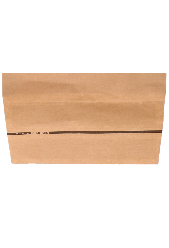 Papieren Verzendzak Zijvouw Zaza Kraft Plakstrip 23x34x8+10cm 500st
