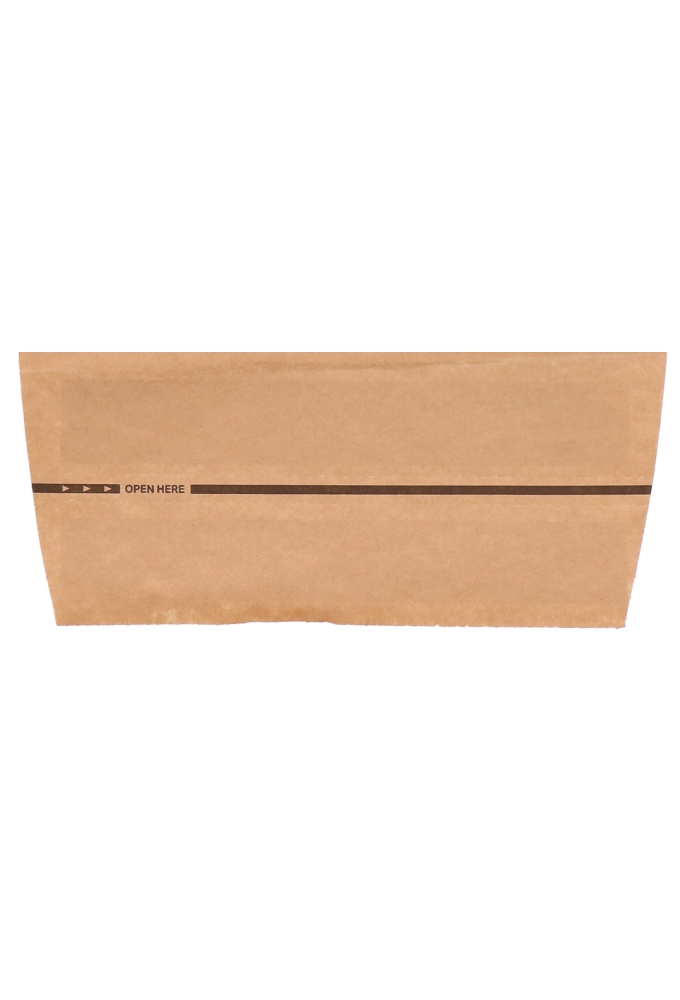 Papieren Verzendzak Zijvouw Zaza Kraft Plakstrip 23x22x4+10cm 600st