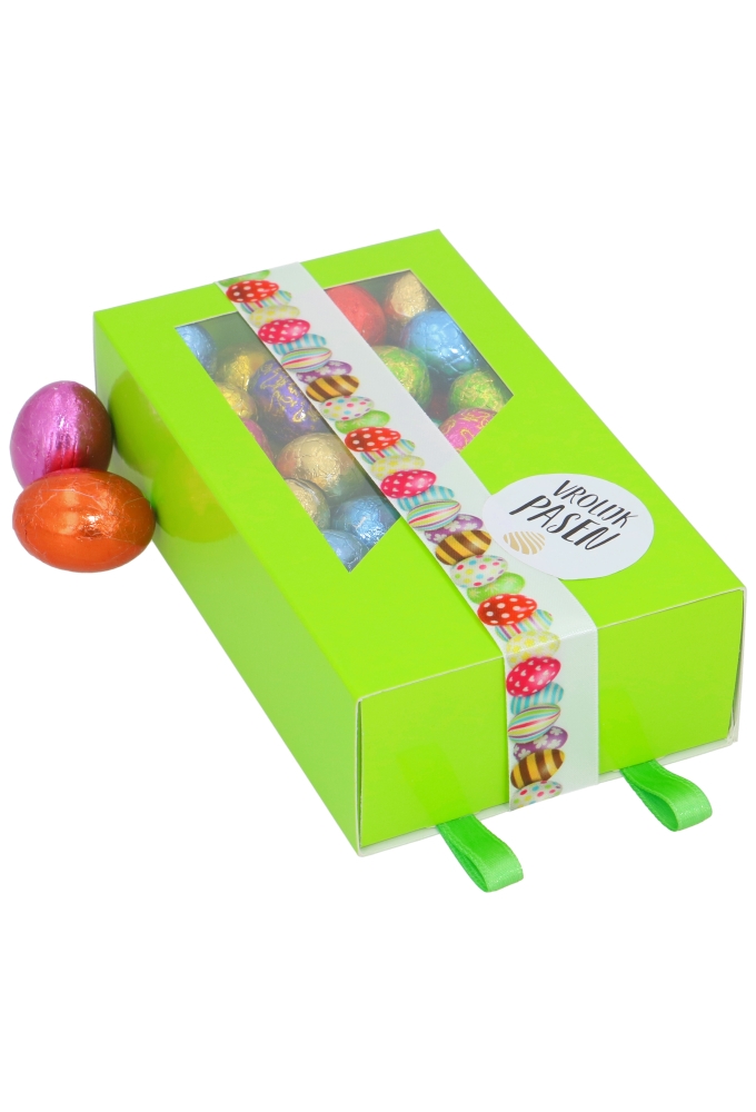 Geschenkdoosje 2 Ladeboxjes Groen Glans 15.5x8.6x4.5cm 10stuks