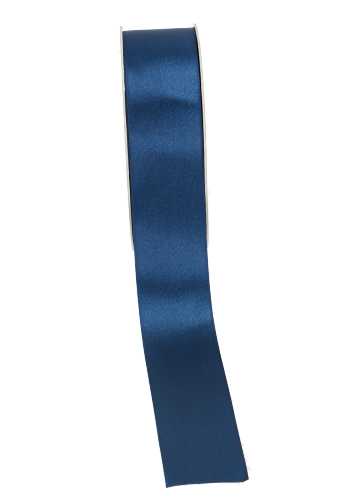 Satijn Dubbel Lint 40mm x 25 meter Marine Blauw