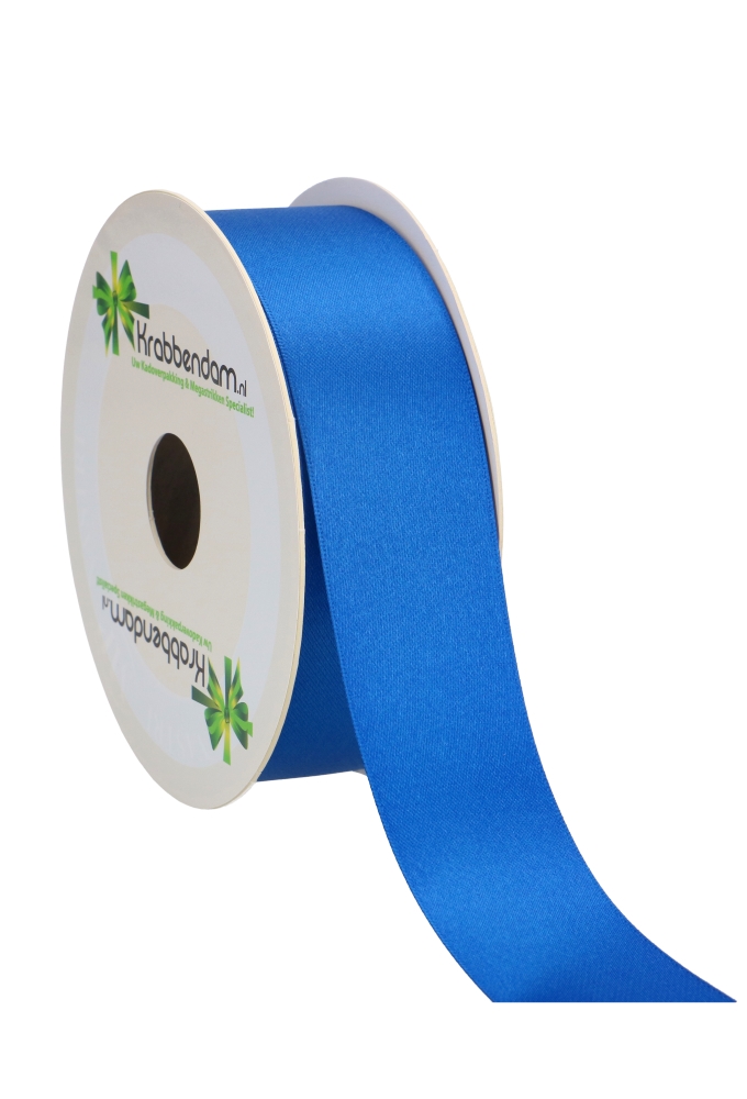 Satijn Dubbel Lint 40mm x 25 meter Donker Blauw