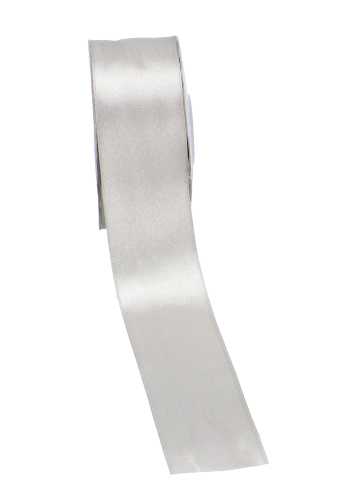 Satijn Dubbel Lint 40mm x 25 meter Zilver