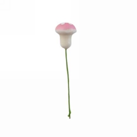 Kado Decoratie Paddenstoel Roze 1.5cm Met IJzerdraad 100stuks