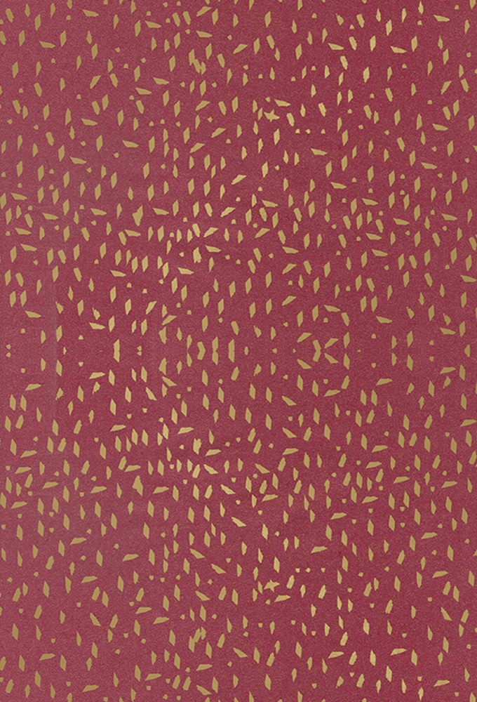 Kerst Kraftpapier Bruin recycled terrazzo bugundy goud 50cm x 200meter