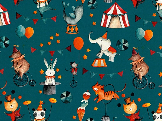 Cadeaupapier Coated Circus 50cm x 200meter