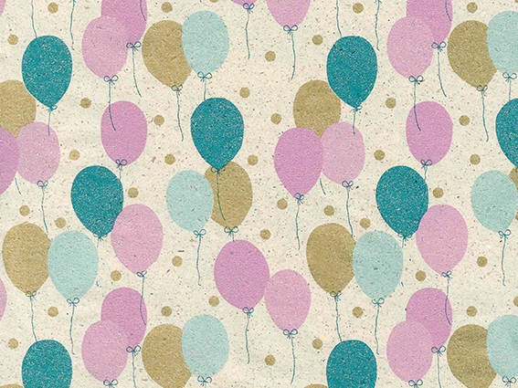 Graspapier petit ballon petrol & fuchsia & goud 70cm x 200meter Graspapier petit ballon petrol & fuchsia & goud 70cm x 200meter