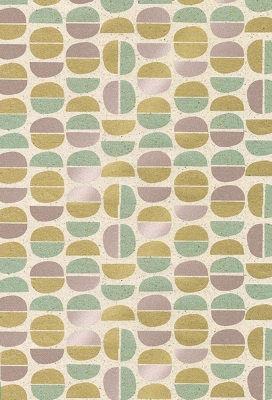 Cadeaupapier Gras ova poudre & goud & mint 70cm x 200meter