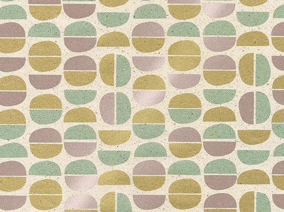 Graspapier ova poudre & goud & mint 70cm x 200meter