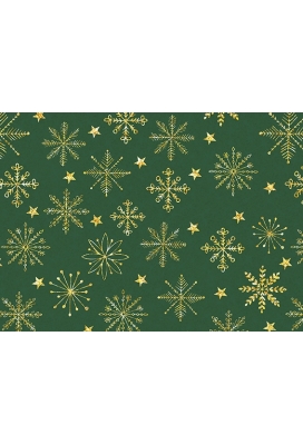 Kerstpapier Holographic christmas winter crystal groen 70cm x 200meter Kerstpapier Holographic christmas winter crystal groen 70cm x 200meter