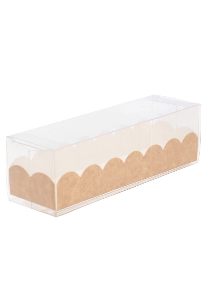 Macarondoosjes Transparant Tiber Kraft 16x5x5cm 10stuks