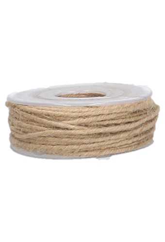 Koord Lint Jute IJzerdraad Naturel 3mm x 20meter