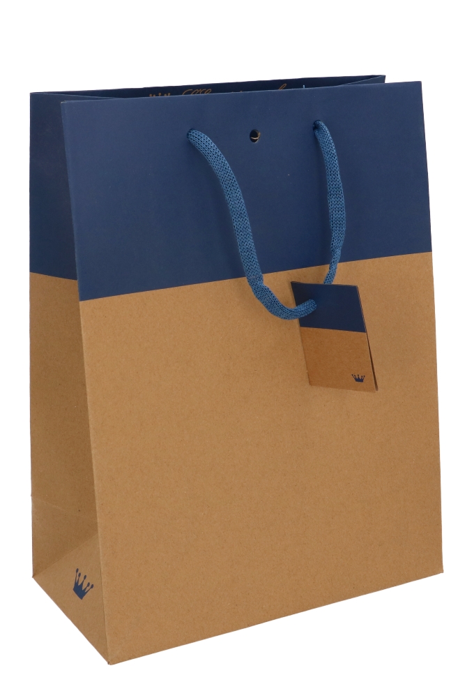 Cadeautasjes Palli Met Lintgleuf & Blauw 25x13x33cm 10stuks