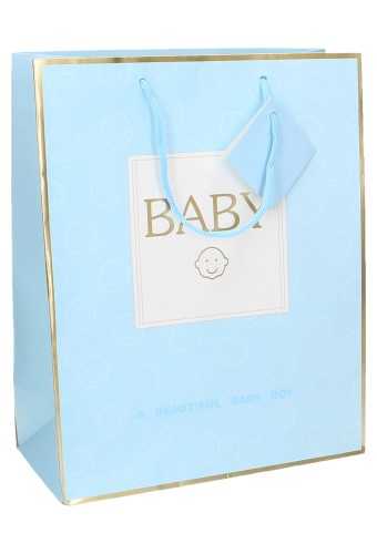 Kadotasjes Kind Groot Beautiful Baby Boy 26.5x13.5x32.5cm 10stuks