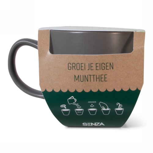 Jens Living Groei Je Eigen Muntthee Mok 13x9x9cm 1stuks