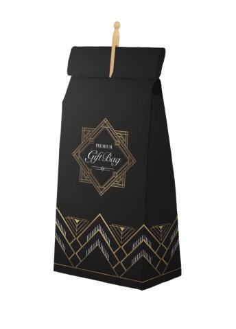 OP IS OP Kadozak XL Kraft Zwart Premium & Knijper 50x13x80cm 50stuks