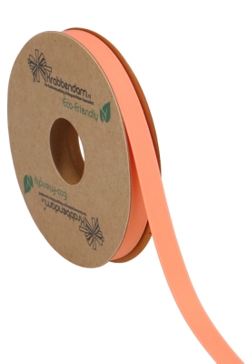 Geschenklint Satijn Dubbel Recycled Pet Peach 10mm x 20 meter